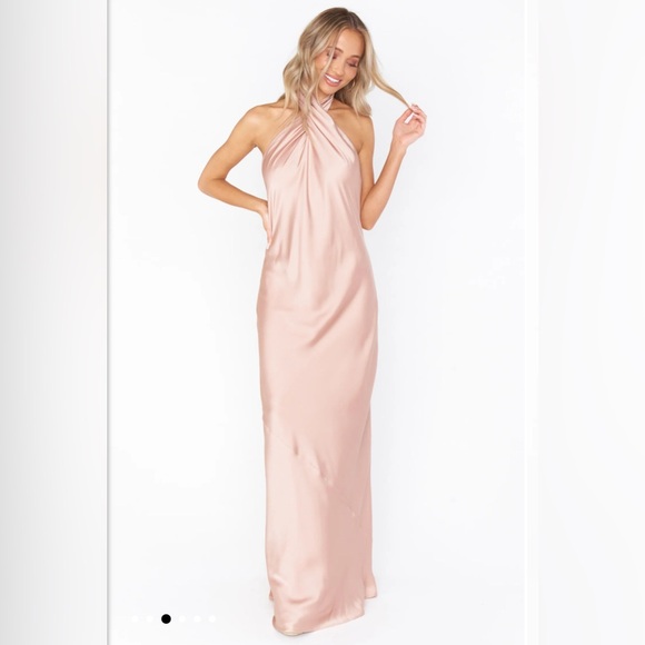 Show Me Your MuMu Jasmine Halter Maxi size: Small NWT - Picture 3 of 11